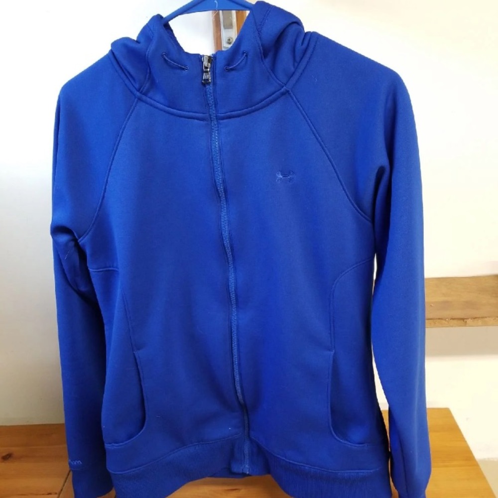 Under Armour blue zip up storm hoodie